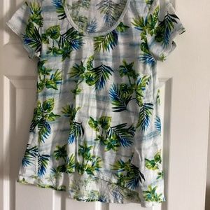 Fresh Produce cotton high low top short sleeve.
